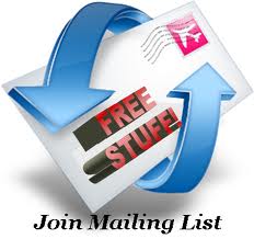 Join our mailng list here!